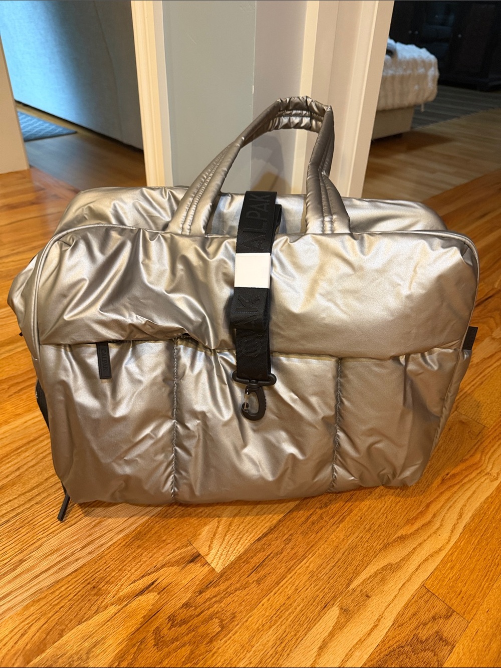 Calpak Luka Large Gunmetal Duffel travel bag NWOT